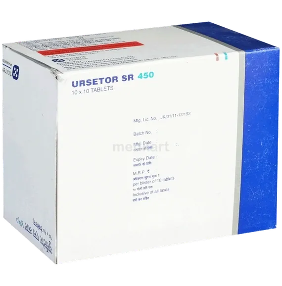 ursetor sr 450mg tablet 10's